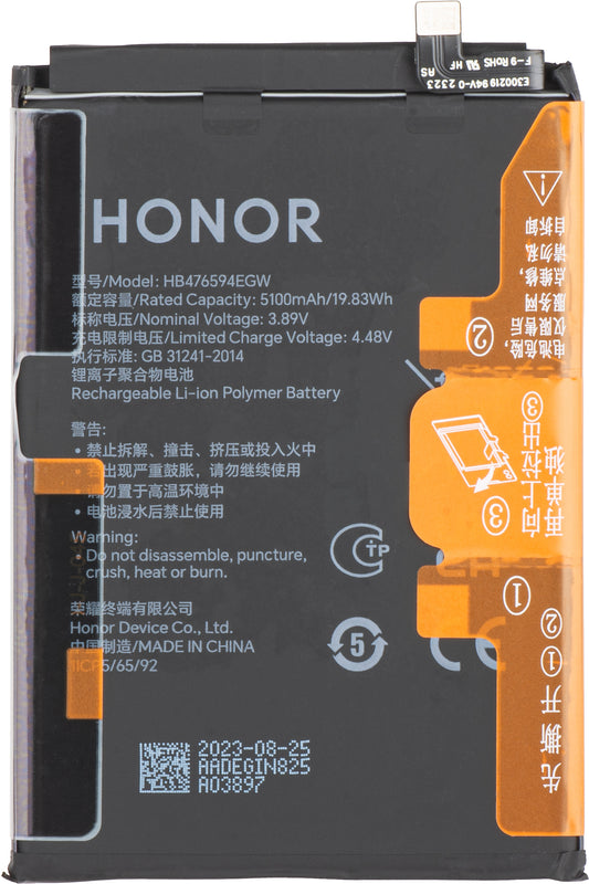 Honor X6a batéria, HB476594EGW, Výmena 