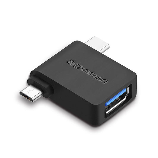 OTG microUSB / USB-C - USB-A UGREEN U30453, čierna