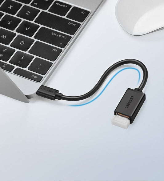 Adaptér USB-C na USB-A OTG UGREEN US154, čierny 