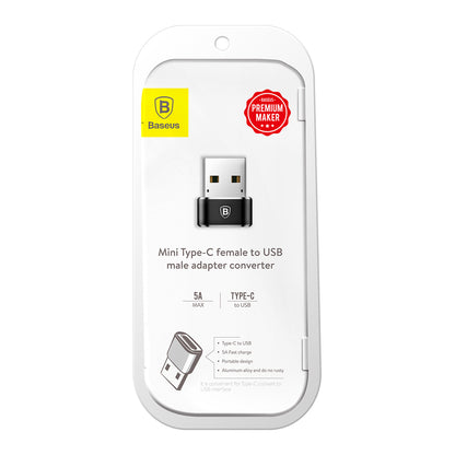 Nabíjací a dátový adaptér USB-C na USB-A Baseus USB-C na USB-A, čierny CAAOTG-01 CAAOTG-01