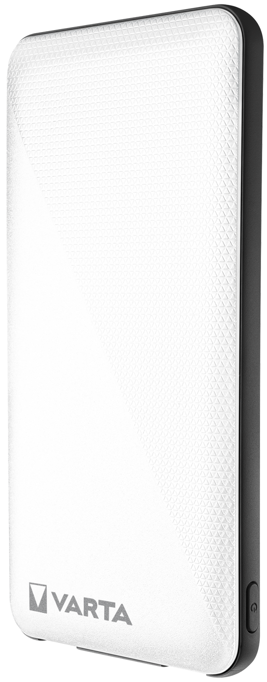 Externá batéria Varta Energy, 5000 mAh, 15 W, 2 x USB-A - 1 x USB-C, biela