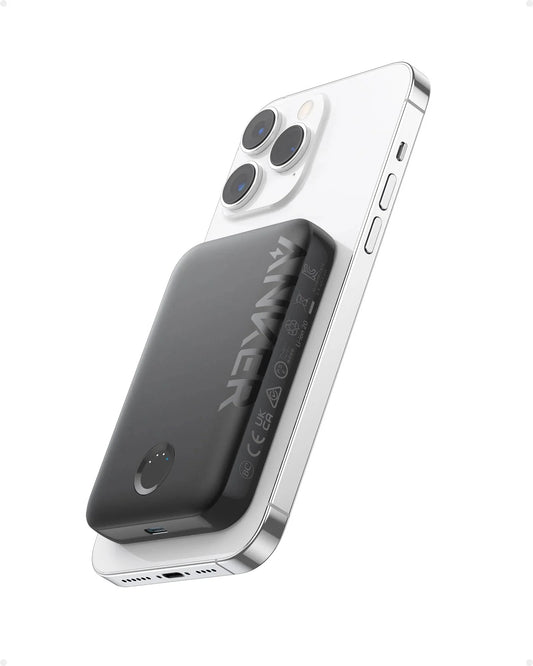 Anker 321 MagGo bezdrôtová externá batéria, 5000 mAh, 7,5 W, 1 x QI, čierna A1616G11 