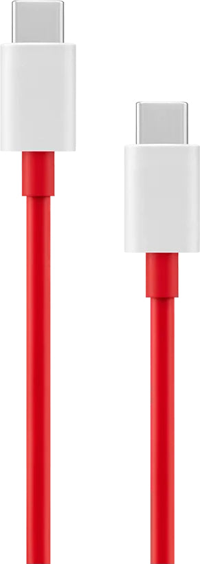 Dátový a nabíjací kábel USB-C - USB-C OnePlus DL152, 150 W, 1 m, červený 5461100529