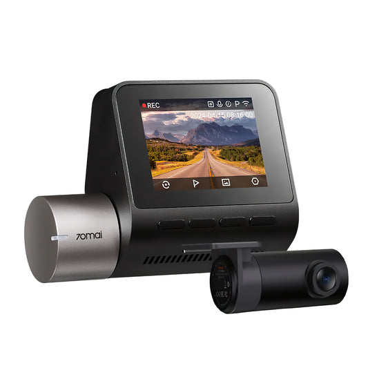 Front and Rear Car Camera 70mai Dash Cam A510, 3K, GPS, Wi-Fi, 2-inch Display