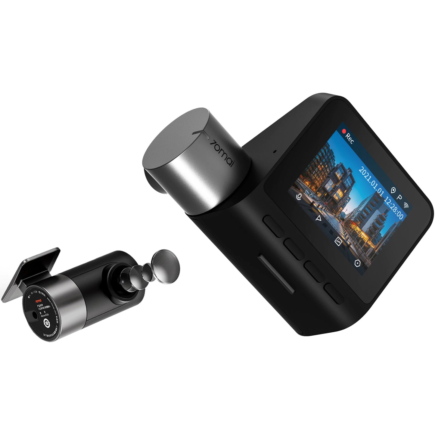 70mai Dash Cam A500s, 2,7K, Wi-Fi, GPS, 2-palcový displej