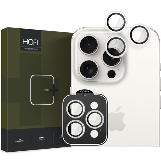 HOFI CamRing PRO+ Ochranná fólia na zadný fotoaparát pre Apple iPhone 15 Pro Max / 15 Pro, chránené sklo