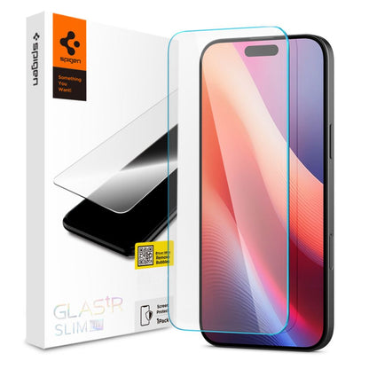 Spigen GlastrR Slim HD Screen Protector for Apple iPhone 16 Pro, Glass Shielded, Full Glue, 2.5D AGL07937 AGL07937
