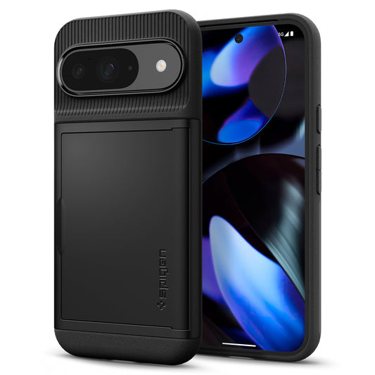 Puzdro pre Google Pixel 9/9 Pro, Spigen, Slim Armor CS, čierne ACS07695 