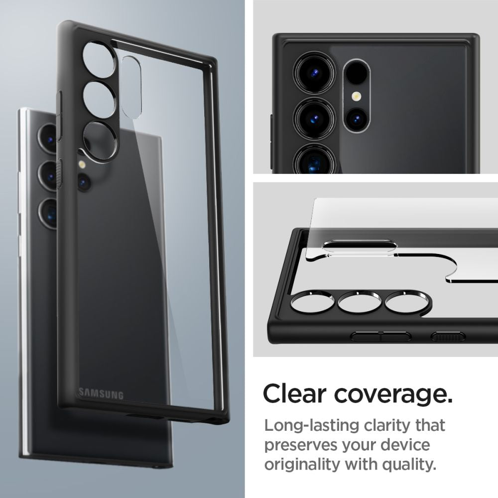 Case for Samsung Galaxy S24 Ultra S928, Spigen, Ultra Hybrid, Black 