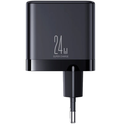 Sieťová nabíjačka Joyroom JR-TCN03, 24 W, 2,4 A, 4 x USB-A, čierna 