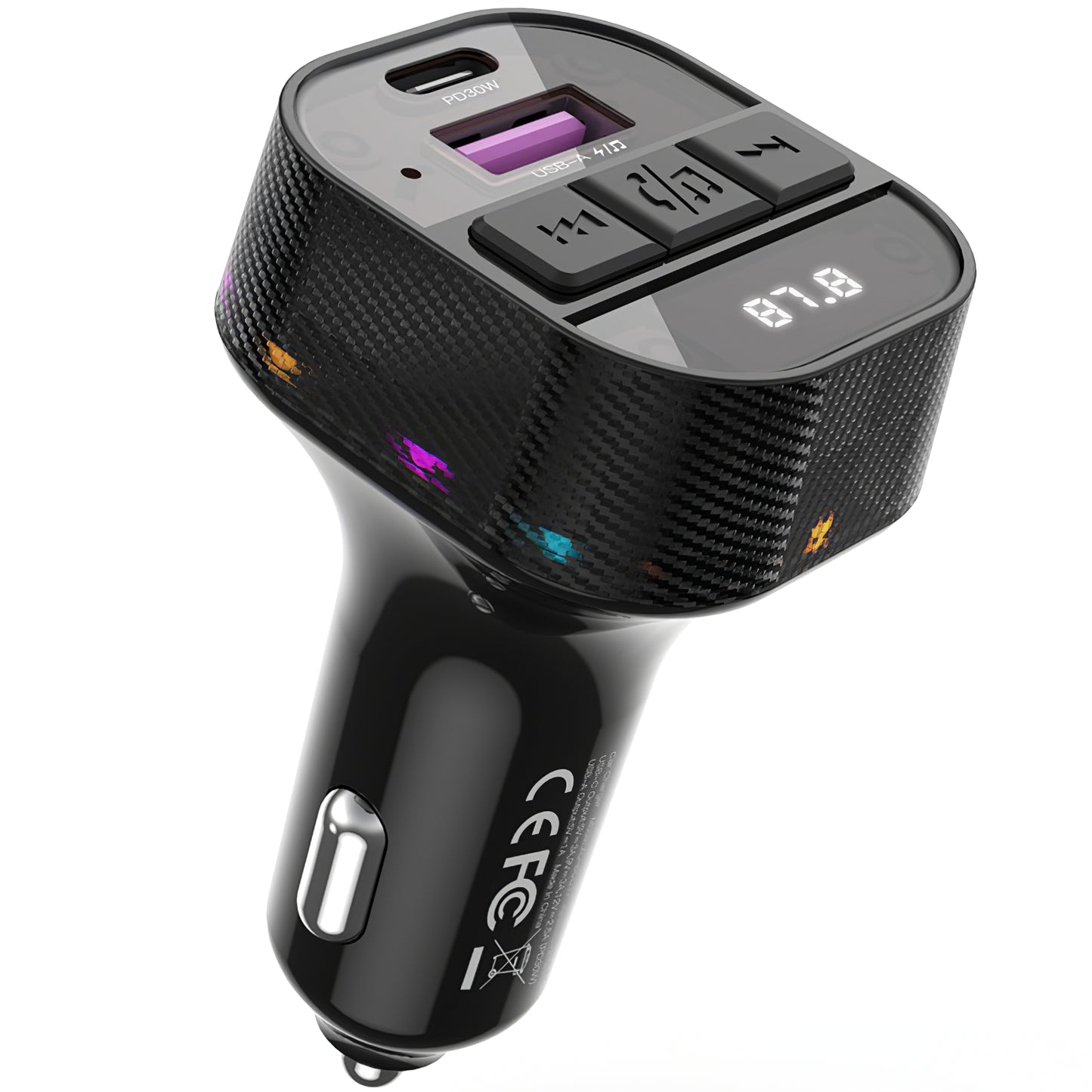 Bluetooth FM Modulator XO Design BCC17-2, 1 x USB-A - 1 x USB-C 